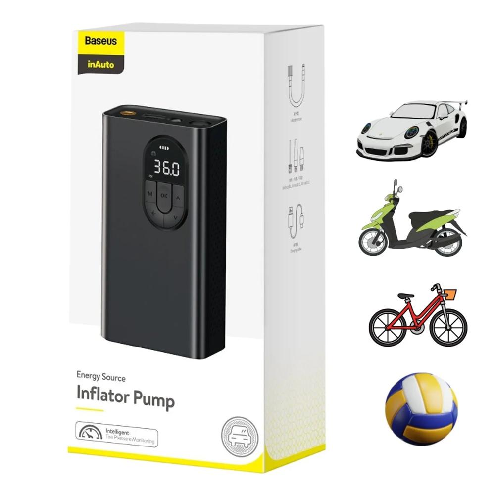 Baseus Compresor Inflador Digital Portátil de Llantas