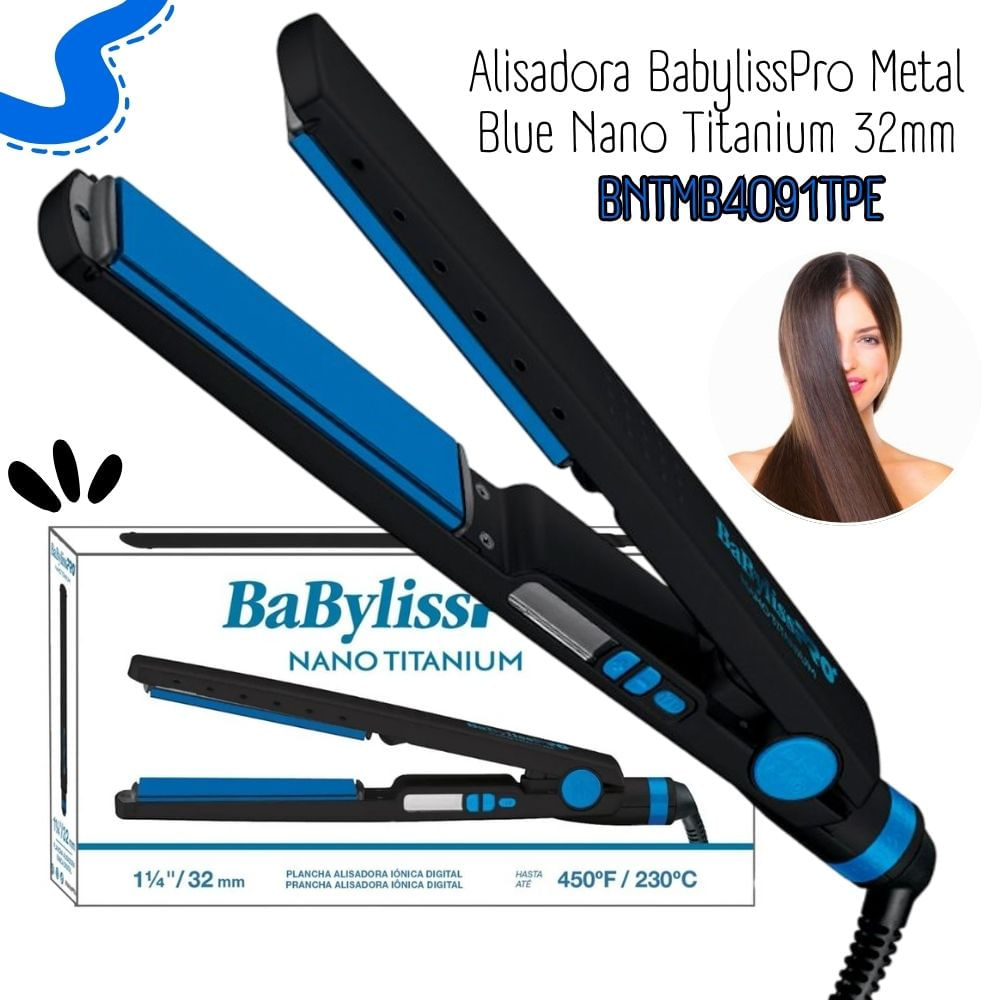 ALISADORA BABYLISSPRO METAL BLUE NANO TITANIUM 32MM  BNTMB4091TPE