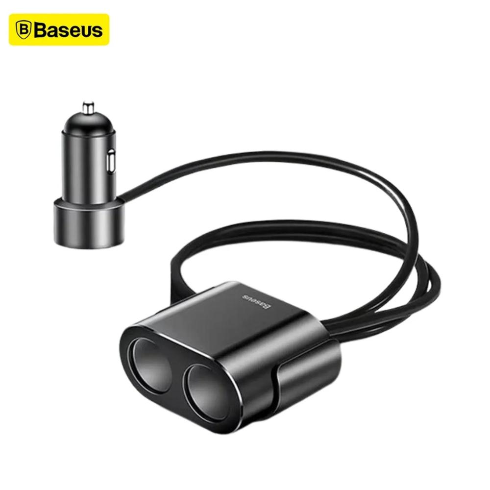 Baseus Cargador Auto 2 USB Doble Toma Encendedor 80W
