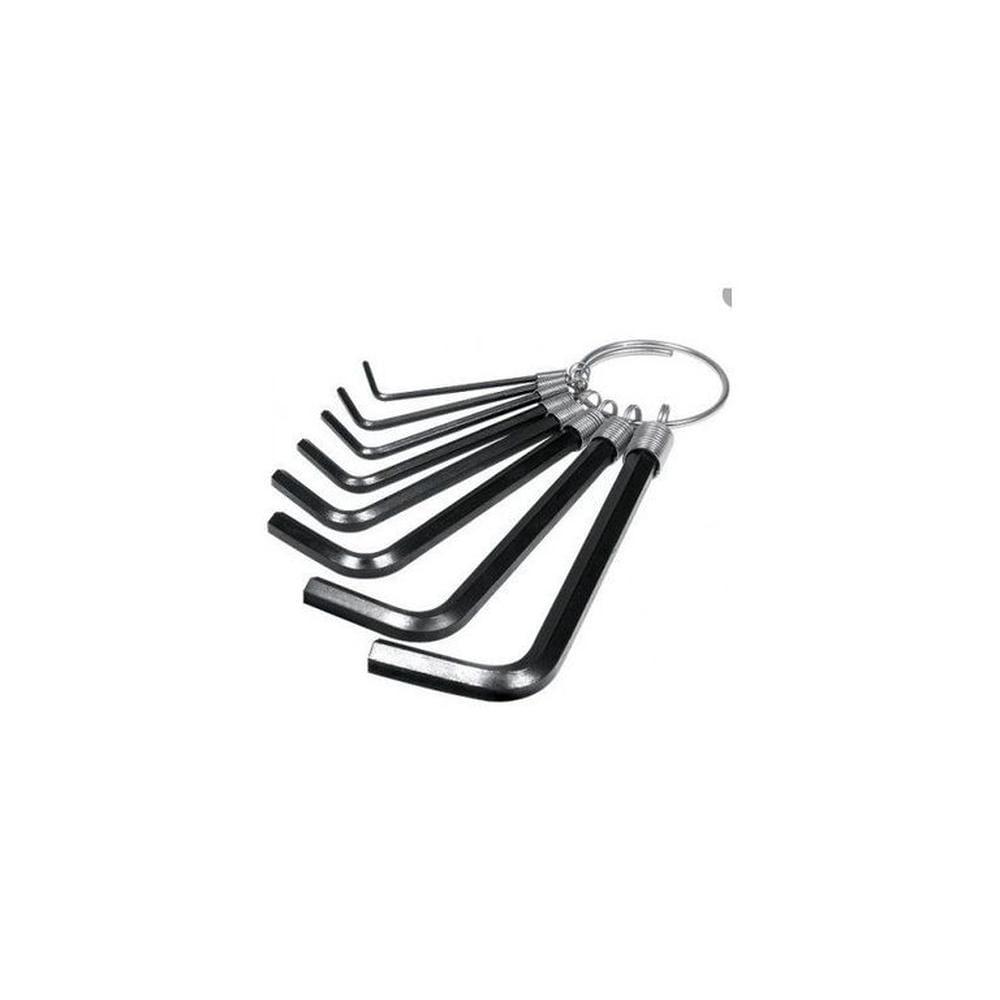 Juego Llaves Allen x 8 pzas en pulgadas C&A  - Cromado