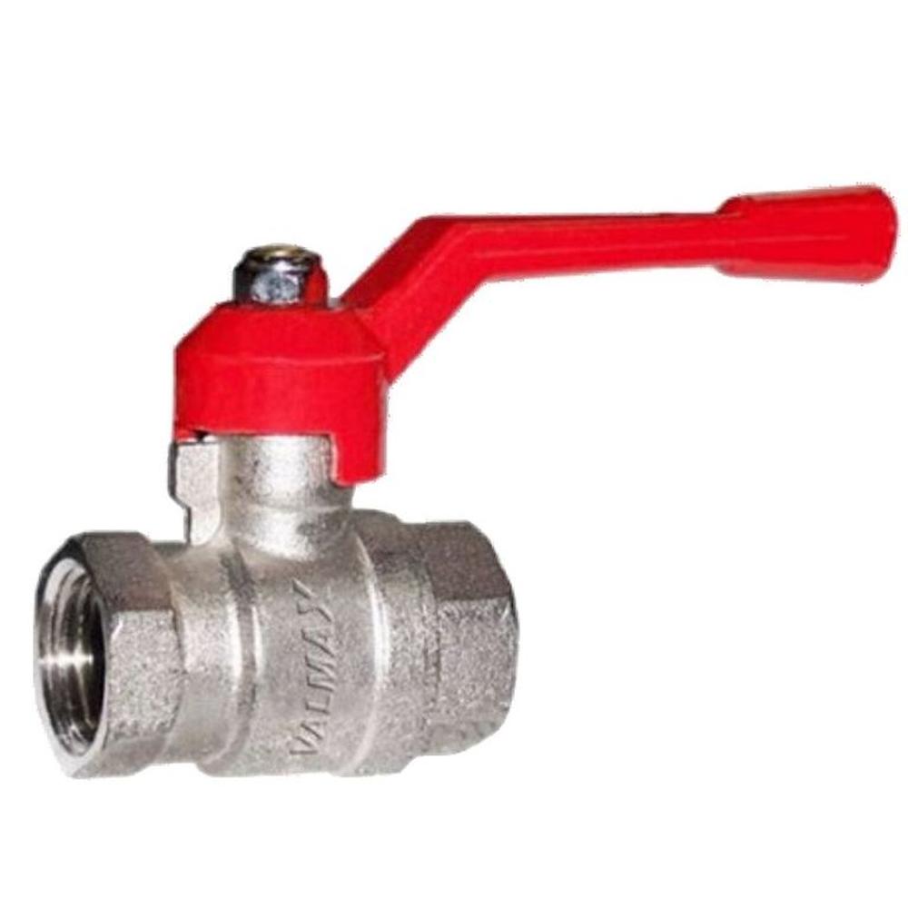 Válvula de Bola Esférica Valmax 3/4""  -   Cromada / Roja