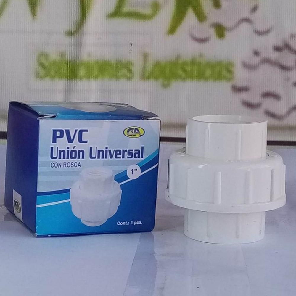 Unión Universal PVC 1" Con Rosca C&A  - Blanco