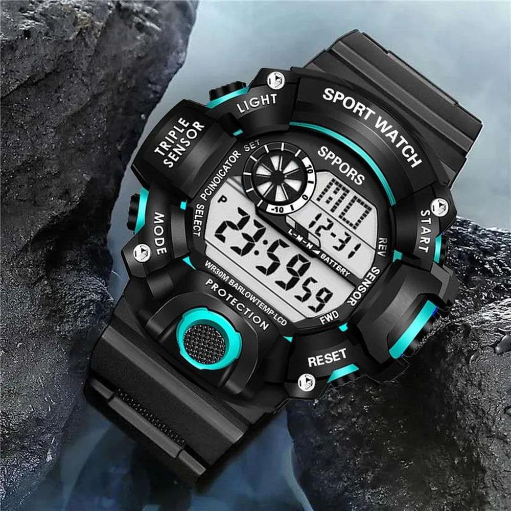Reloj YIKAZE Digital Hombre LED Deportivo Multifunción Regalo Genieka