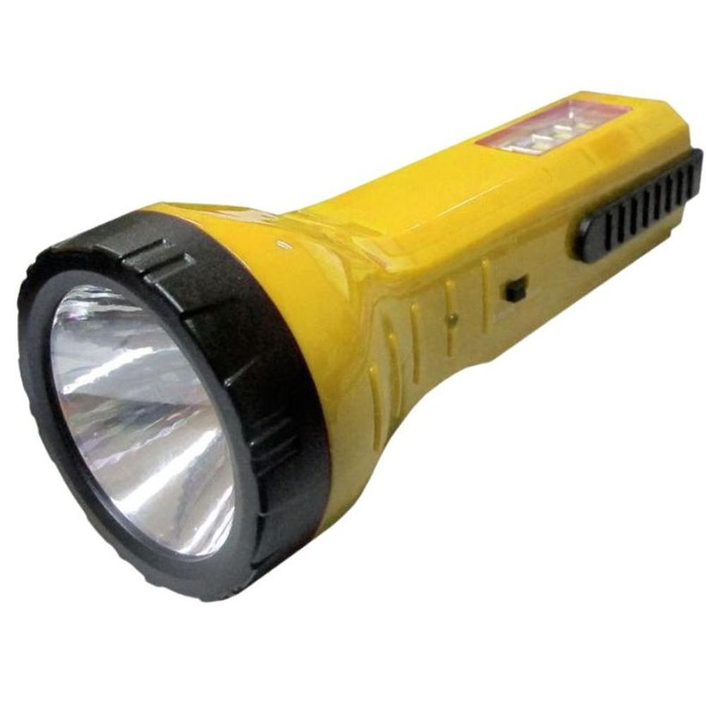 Linterna Recargable Solar y Bateria Home Light LED 1 + 4 - Amarilla