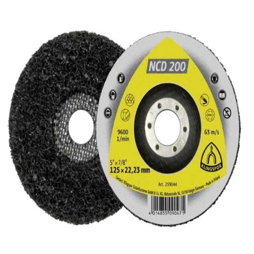 Disco De Limpieza Gruesa 4.1/2 X 125mm Klingspor NCD200 - Negro MULTICOLOR