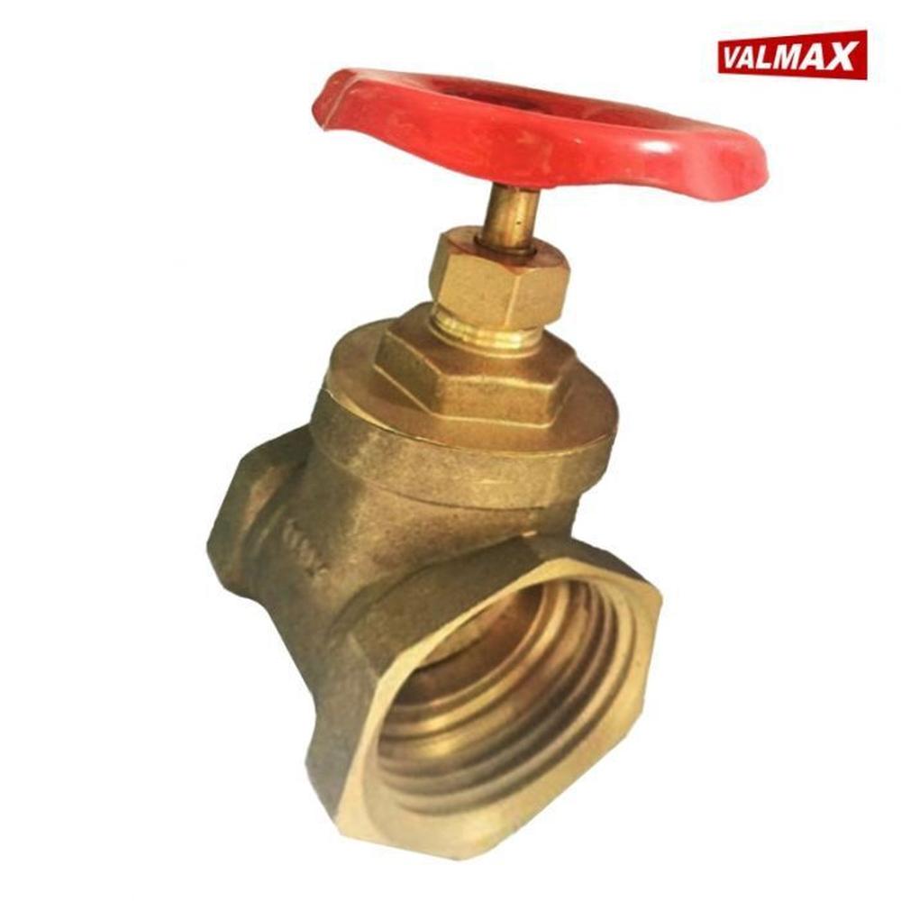 Llave de Compuerta 1/2" Valmax - Bronce / Rojo GRIS
