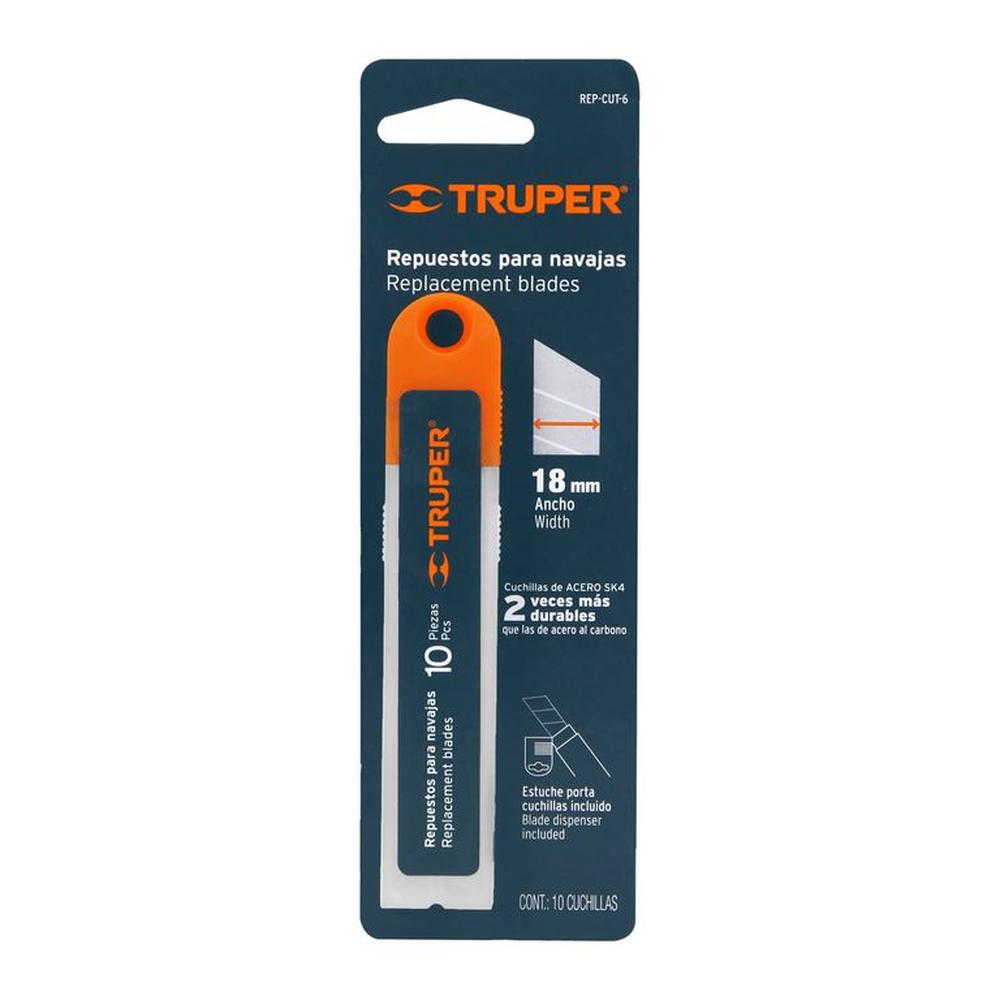 Repuesto de Cutter 6"" Truper 16965 (10 unid) - Gris