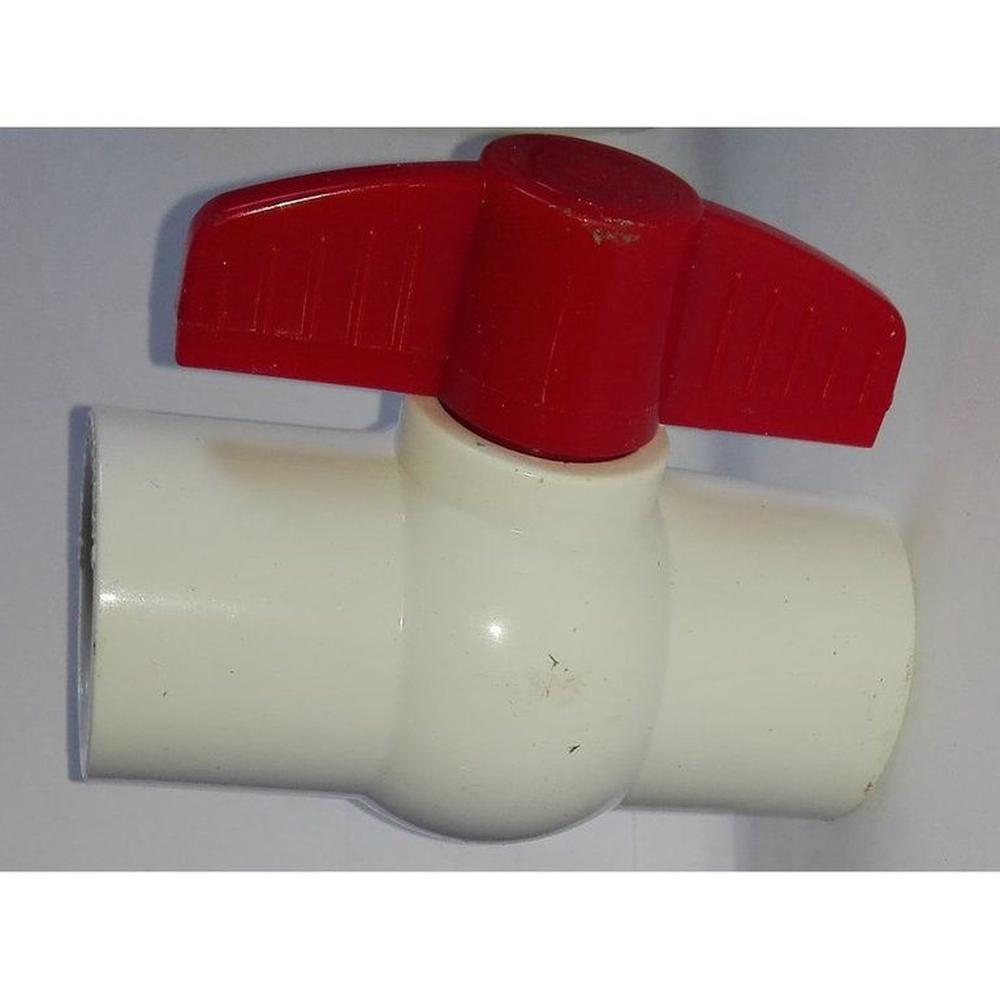 Válvula Esférica PVC con Rosca C&A 1/2"" - Blanco