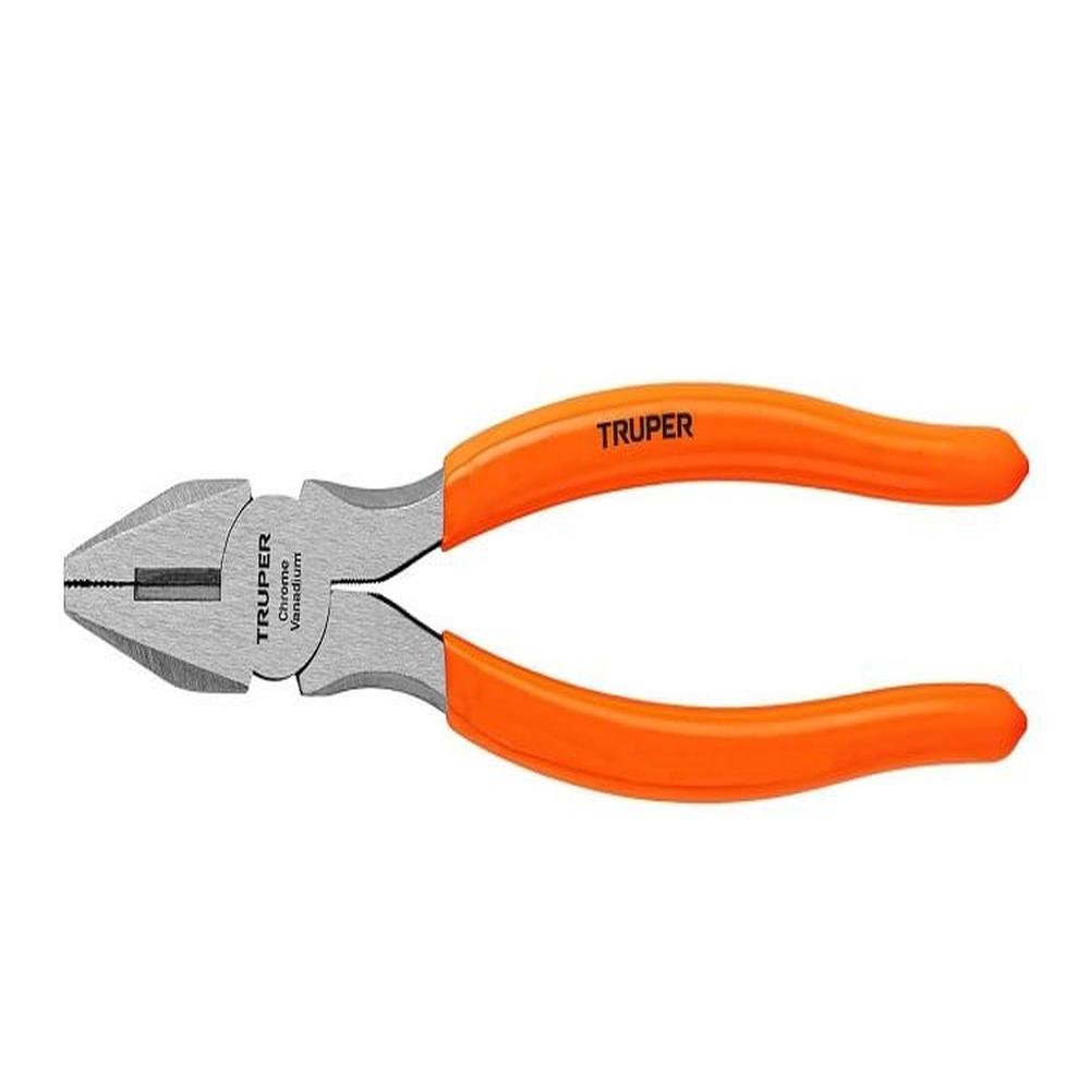 Alicate Universal 8"" Mango PVC Truper 17308 - Naranja