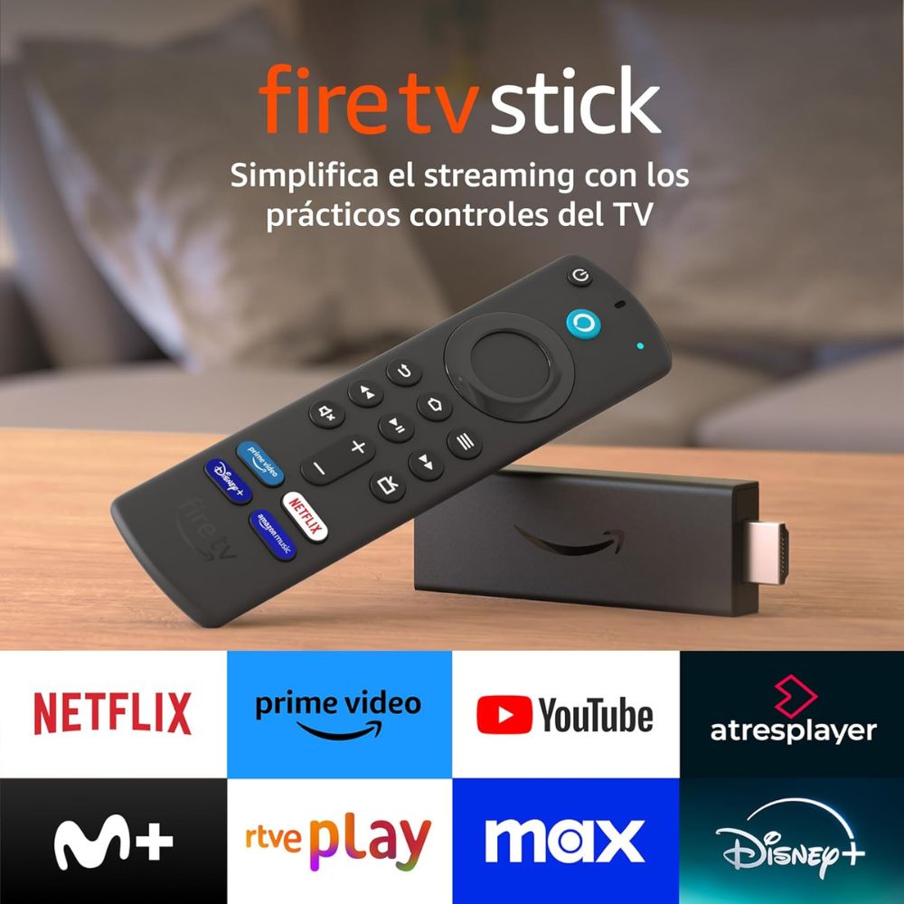 Convertidor A Smart Tv Amazon Fire Tv Stick Fhd 3r Gen Alexa Negro De Voz