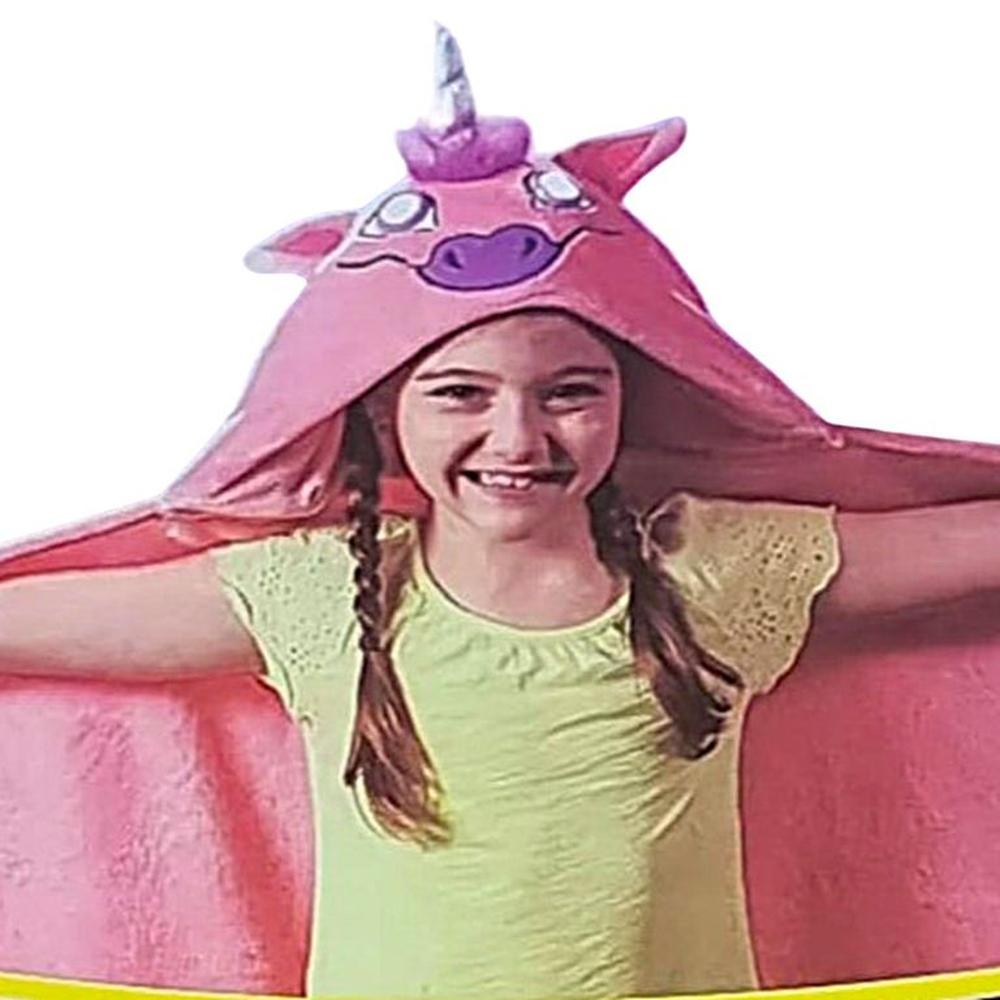 Disfraz Capa Rosado Mágica Unicornio Luz LED  Día del Niño