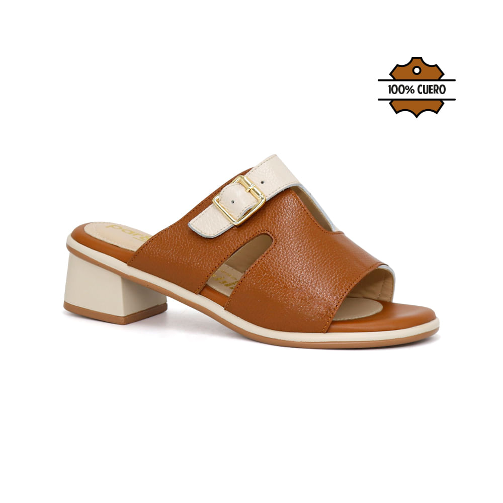 Sandalias para Mujer Par&ss KA25Q4-MARCE NATURAL/HUESO 38