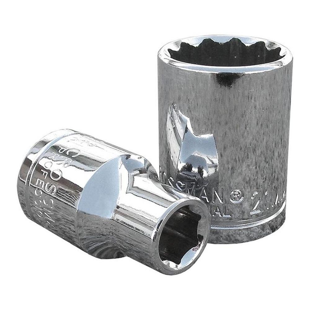 Dado Poligonal 12mm Encastre 1/2"" Crossmaster  -  Gris