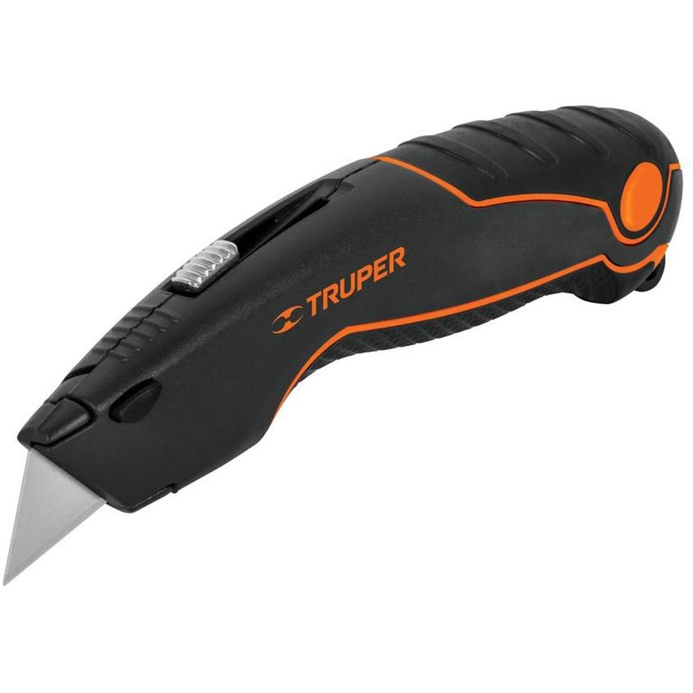 Navaja Multiusos Retráctil Truper 6"" 16950 - Negro