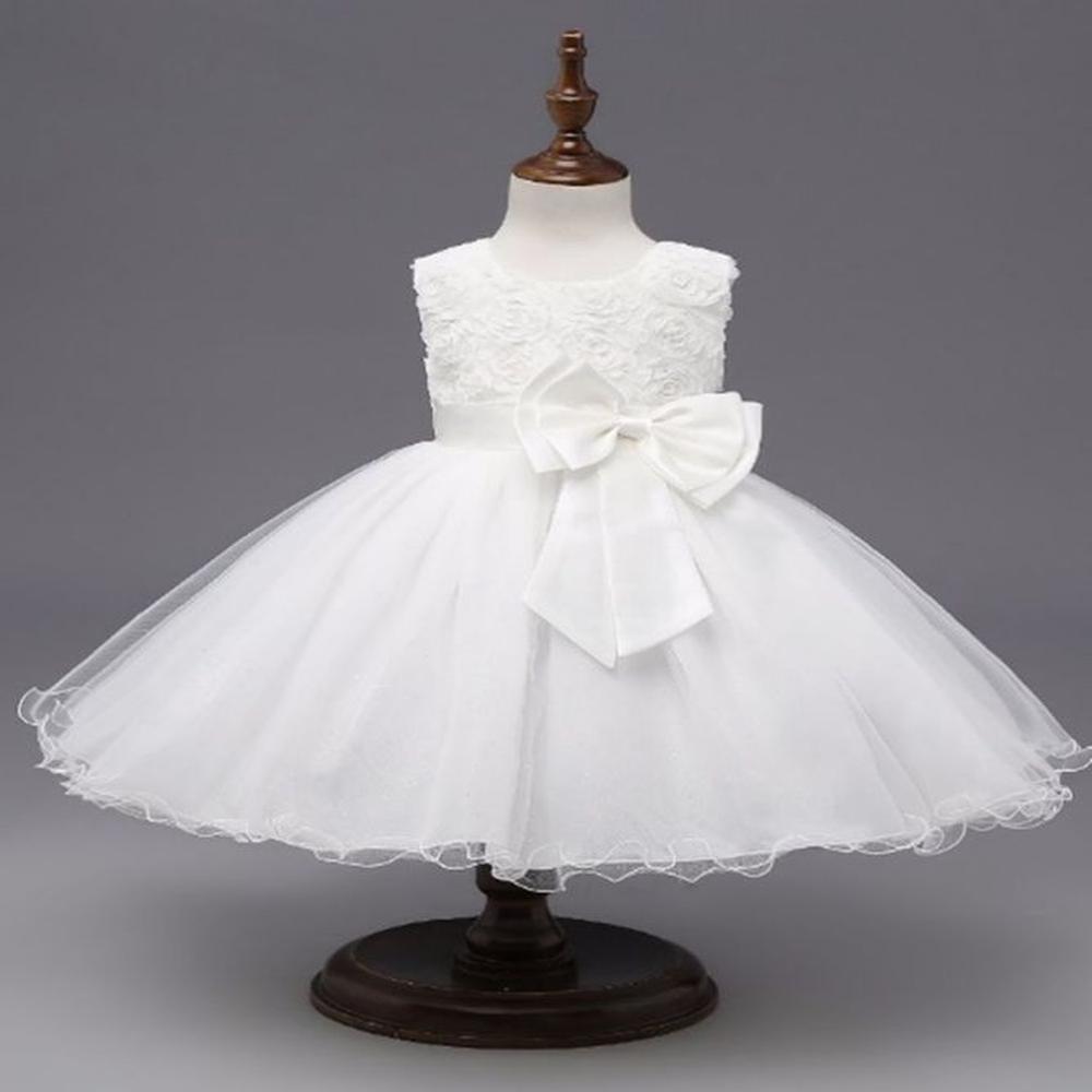 Vestido Bebé Niña Blanco Little Cloud Party Birthday - Genieka