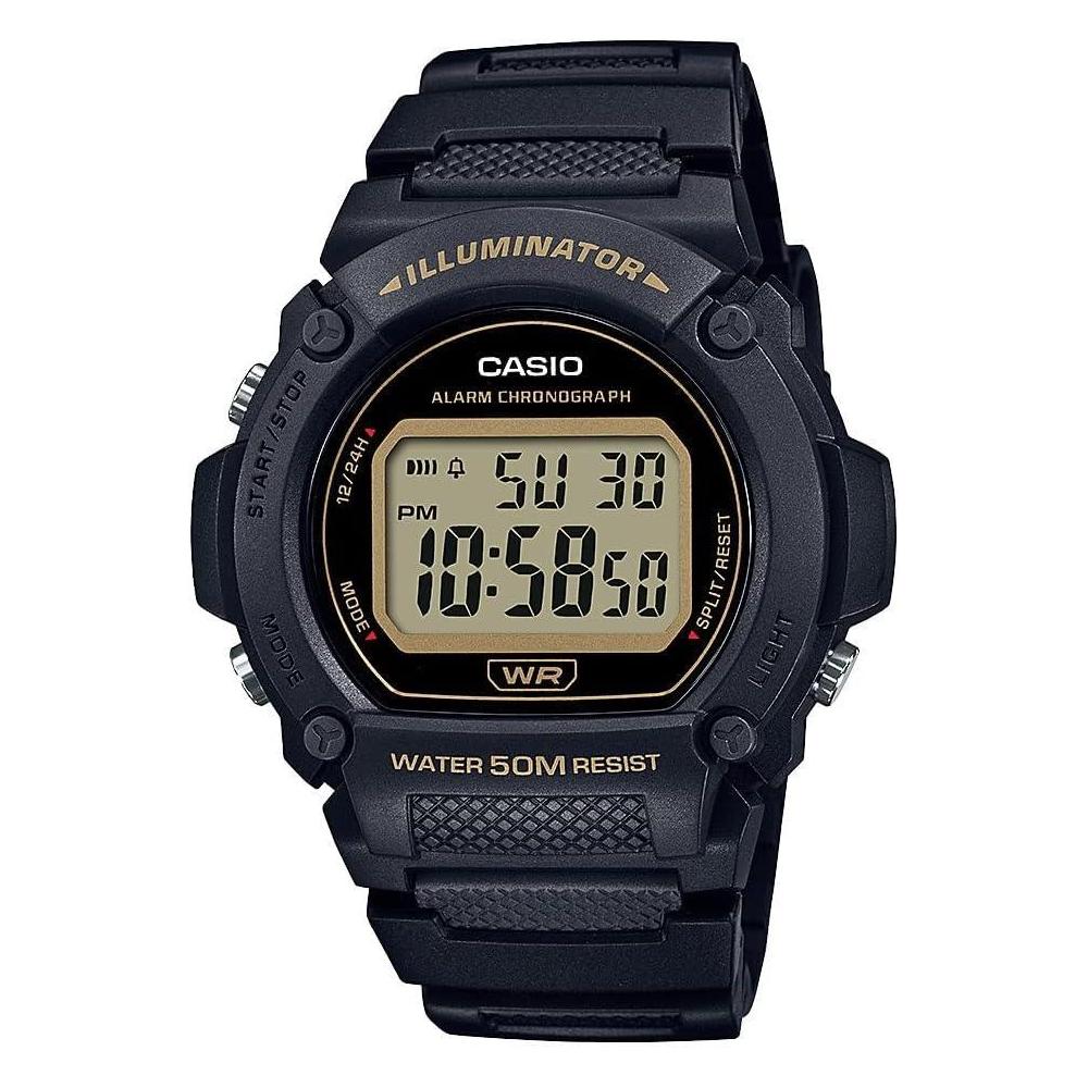 Reloj Casio W219H-1A2V Hombre Resistente Al Agua
