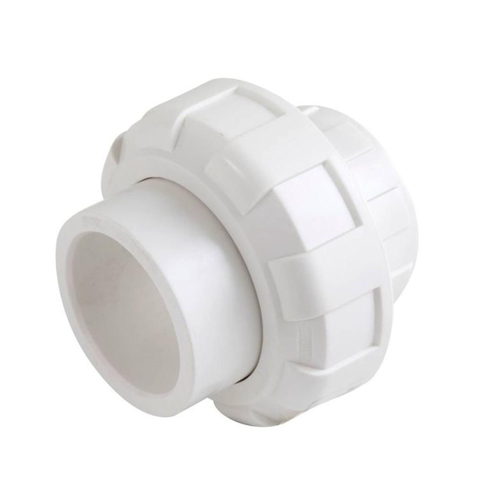 Unión Universal PVC Sin Rosca C&A 1/2"  -  Blanco