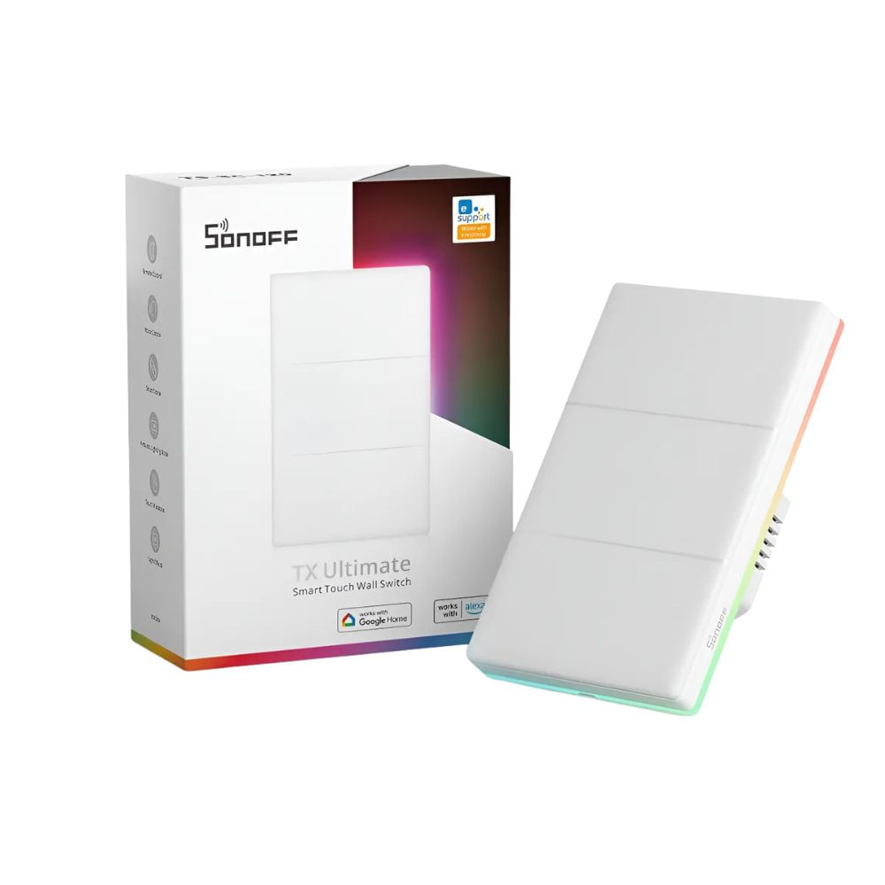 Interruptor Inteligente Sonoff Tx Ultimate T5 3 Botones Wifi Alexa