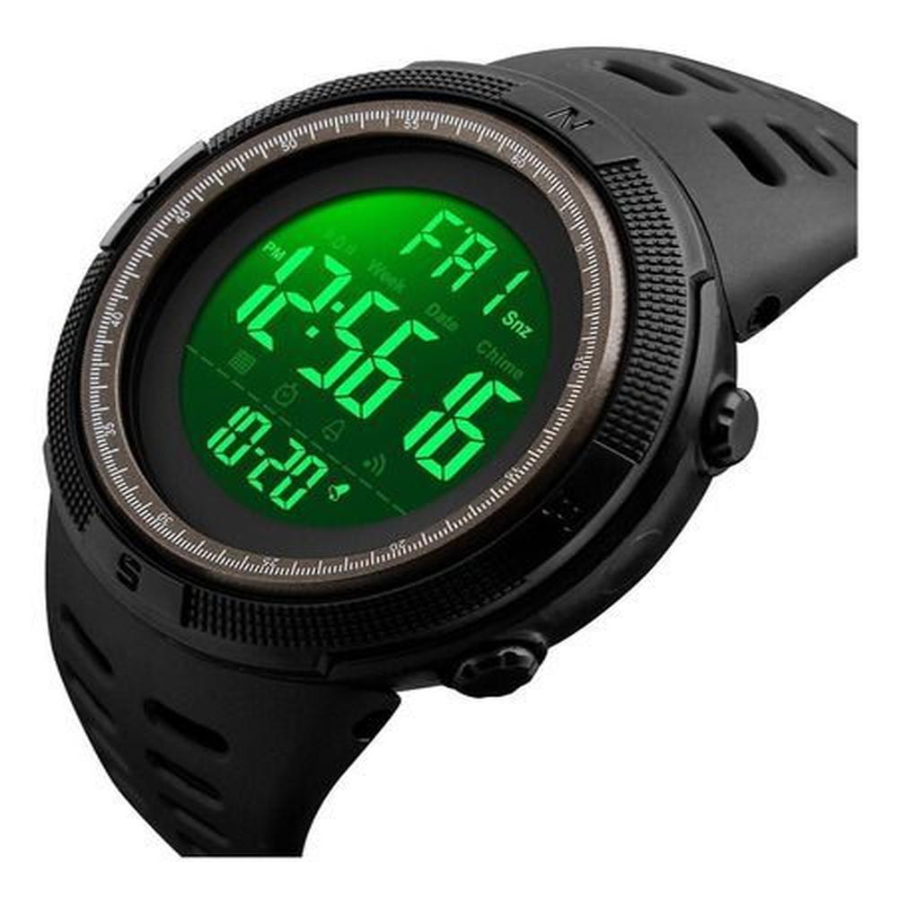 Reloj Digital Deportivo Negro Pulsera Hombre Multifunción Genieka
