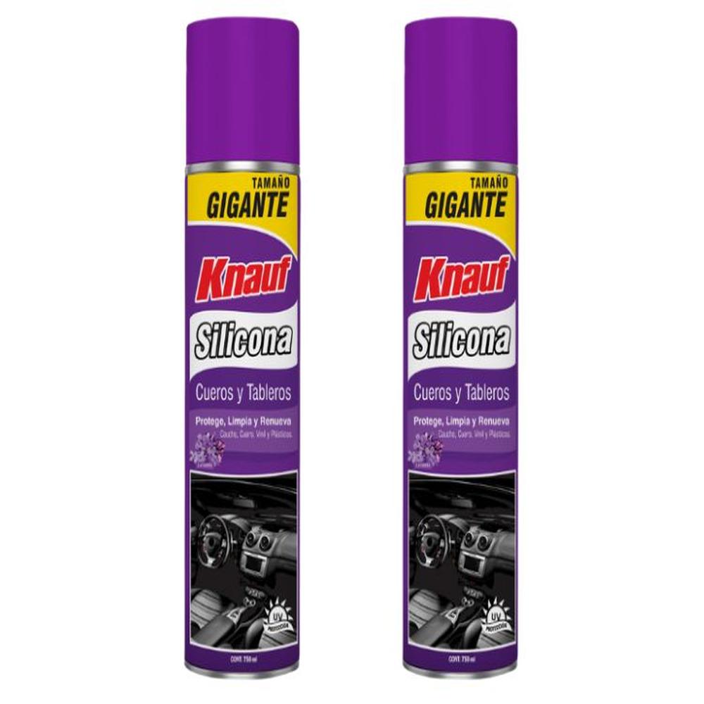 Pack x 2 : Silicona Cueros y Tableros Knauf x 750ml Lavanda