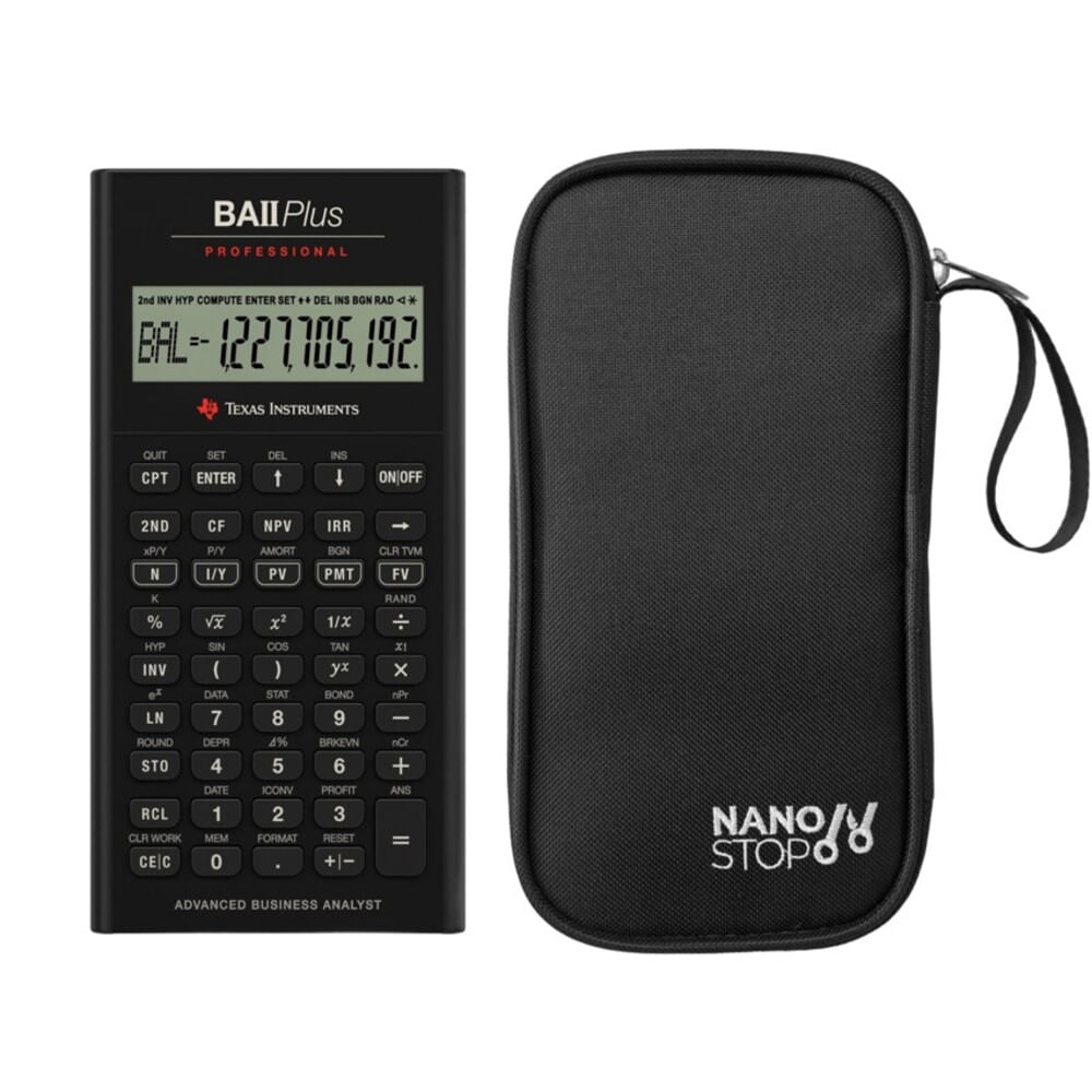 Calculadora Texas Instruments Baii Plus Profesional + Funda Profesional