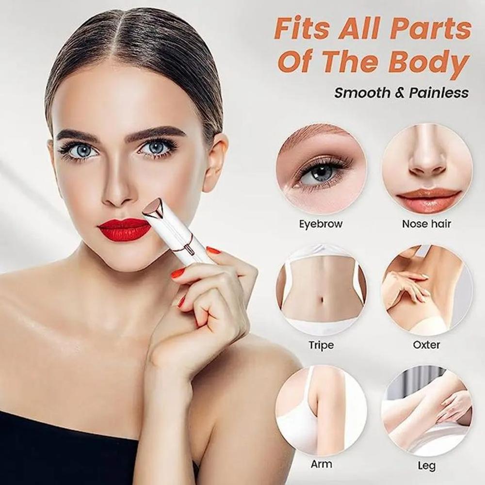 Depiladora Facial Mujer FlawLbss Flawless Blanco Eléctrica Genieka