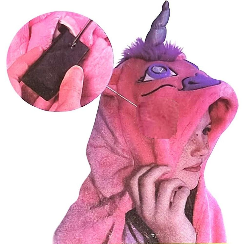 Capa  Rosado Disfraz Mágica Unicornio Luz LED  Día del Niño