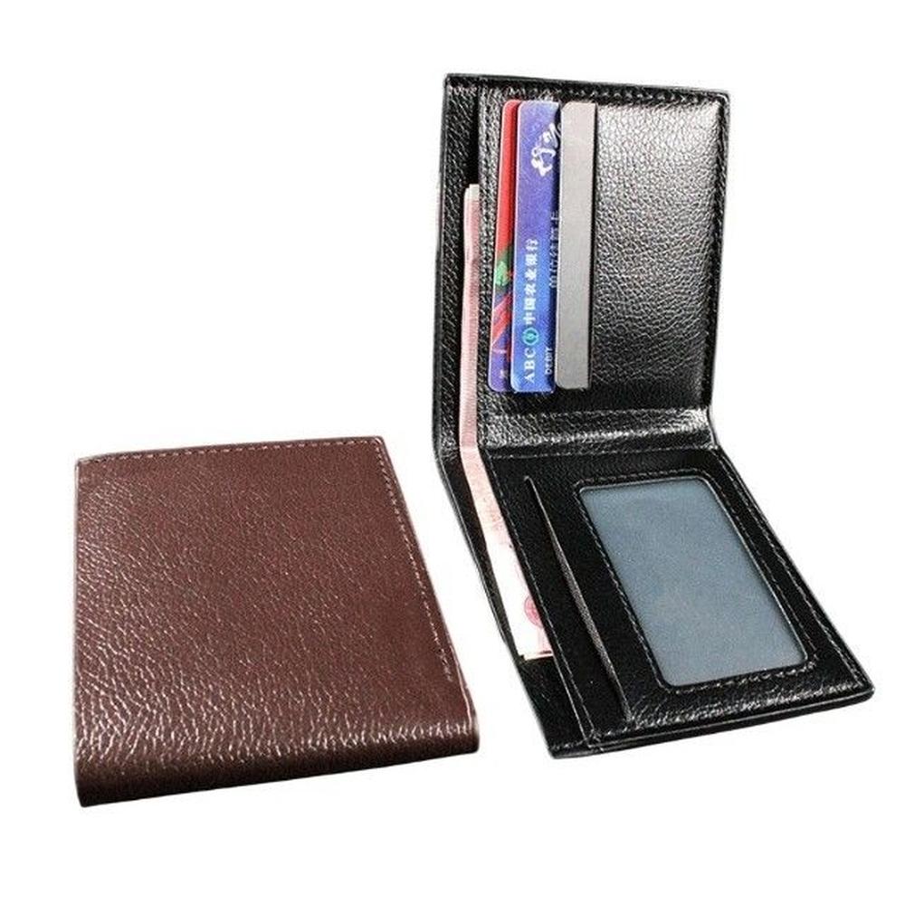 Billetera Cartera Marrón Para PU Premium Hombre Regalo Genieka