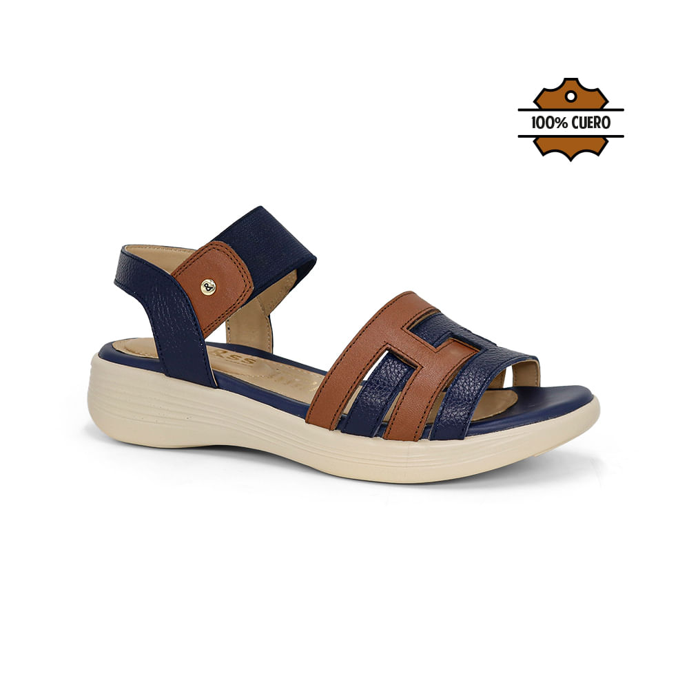 Sandalias para Mujer Par&ss KA25Q4-ASIA AZUL/TOFFE 38