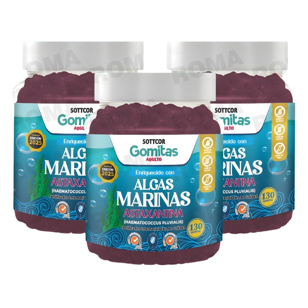 PACK 3 GOMITAS DE ALGAS MARIANS 130UND SOTTCOR