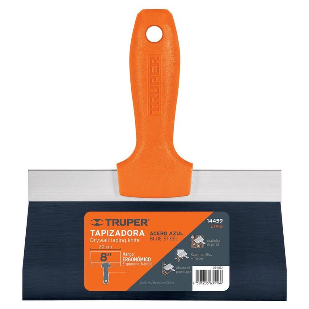 Espatula Tapizadora 8"" 14459 Truper - Negro / Naranja
