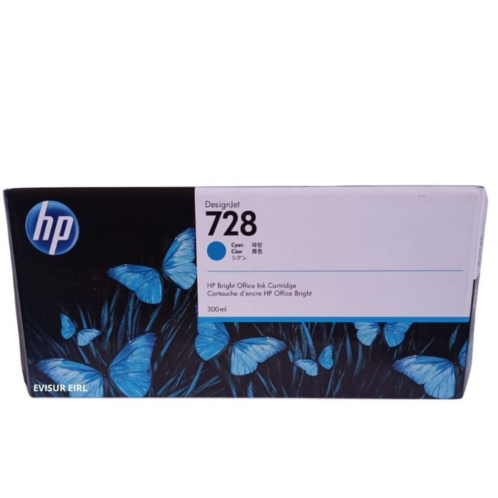 TINTA HP F9K17A 728A 300ML CYAN