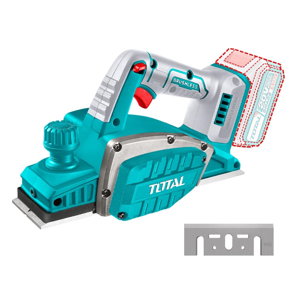 Cepilladora Inalámbrica 140000Rpm 82x2mm 20v Total TRLI20401