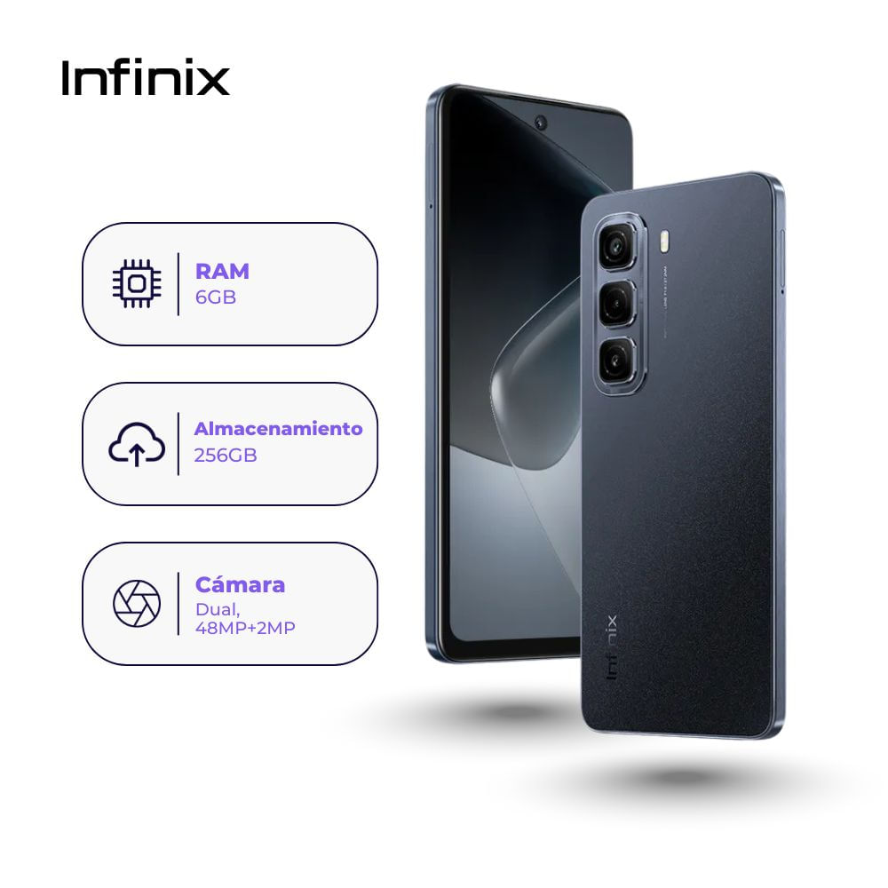 Infinix Hot 50 256GB 6GB Ram Negro