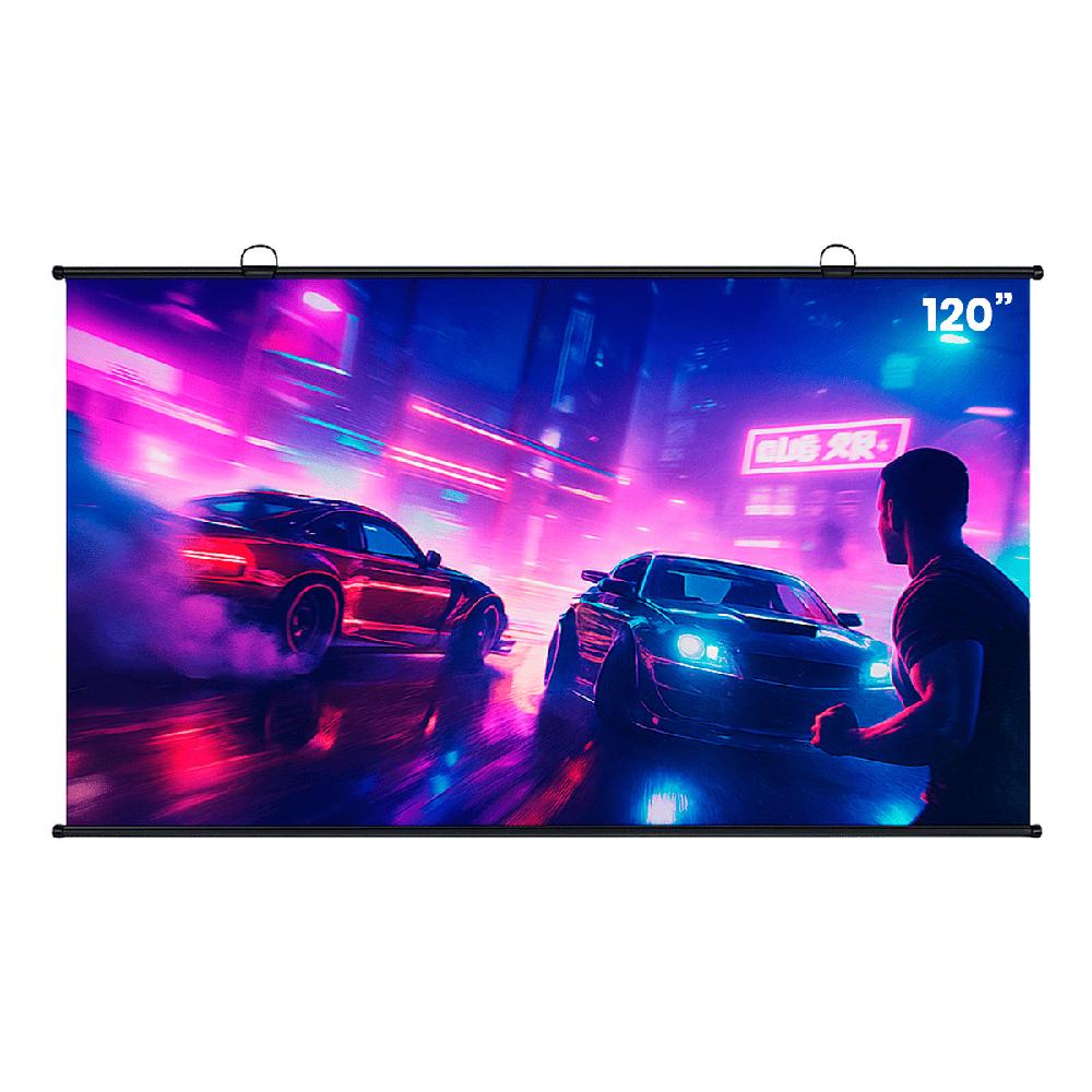 Ecran Pantalla Reflectiva Gris 120 Para Proyector Ecran