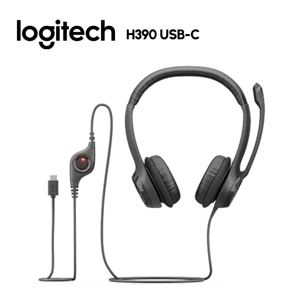 AURICULARES LOGITECH H390 -TIPO C NEGRO AURICULARES LOGITECH H390 -TIPO C NEGRO