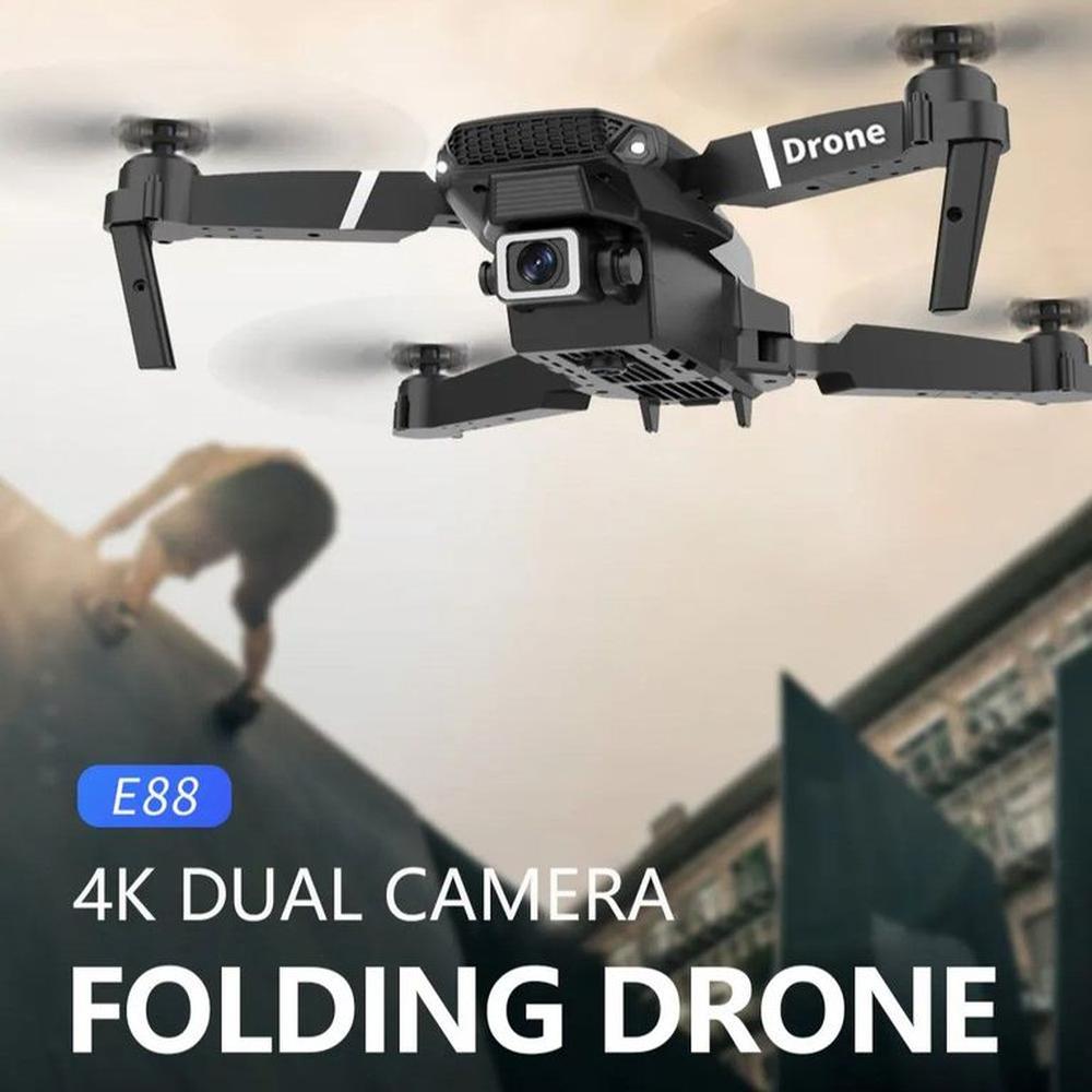 Dron Profesional E88 4K ORIGINAL WiFi Giro 360 HD RC Plegable Video ...