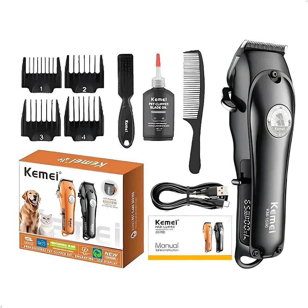 Cortadora Pelo De Mascotas Kemei Km-1596 Profesional 6800rpm Cortadora Pelo De Mascotas Kemei Km-1596 Profesional 6800rpm