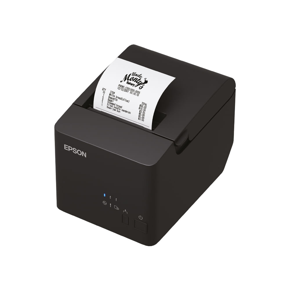 Impresora térmica Epson TM-T20IVL USB y Serial RS-232C para punto de venta color blanca