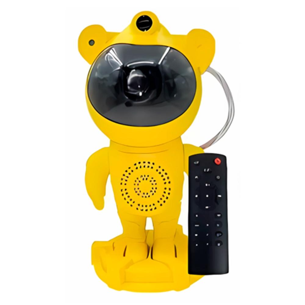 Proyector de Luz Astronauta Ajustable 360° | Amarillo