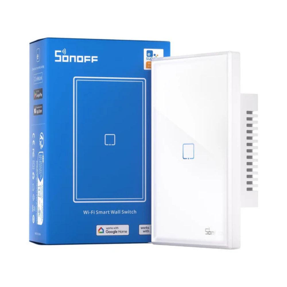 Interruptor Inteligente Sonoff T2 Blanco 1 Boton Wifi Alexa