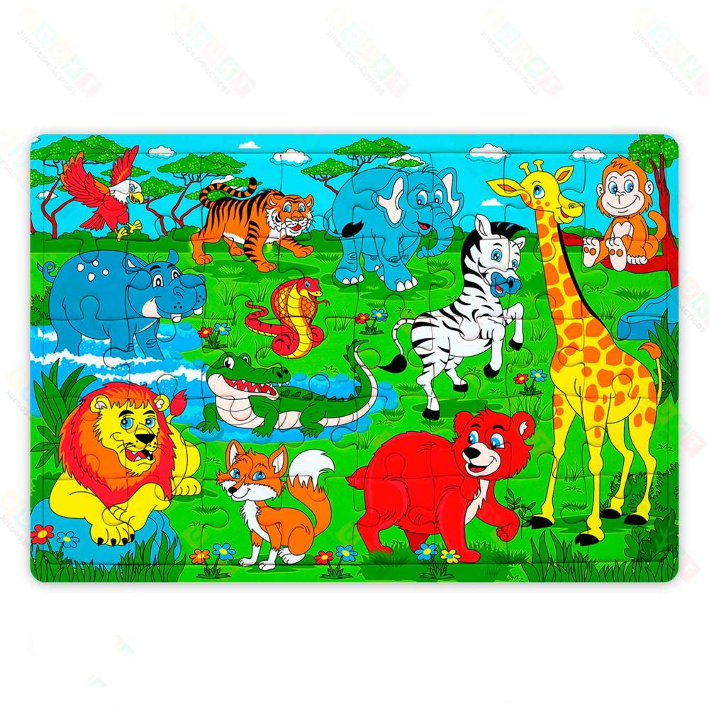 Rompecabezas Educativo Animales de la jungla 30 Piezas EDUKT | Oechsle ...