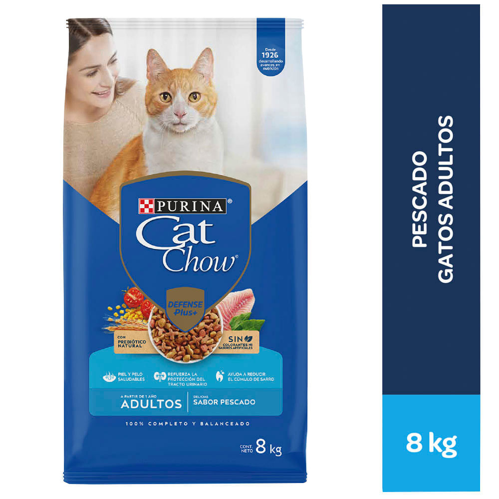 Alimento para Gatos CAT CHOW Adulto Sabor Pescado Bolsa 8kg Alimento para Gatos CAT CHOW Adulto Sabor Pescado Bolsa 8kg