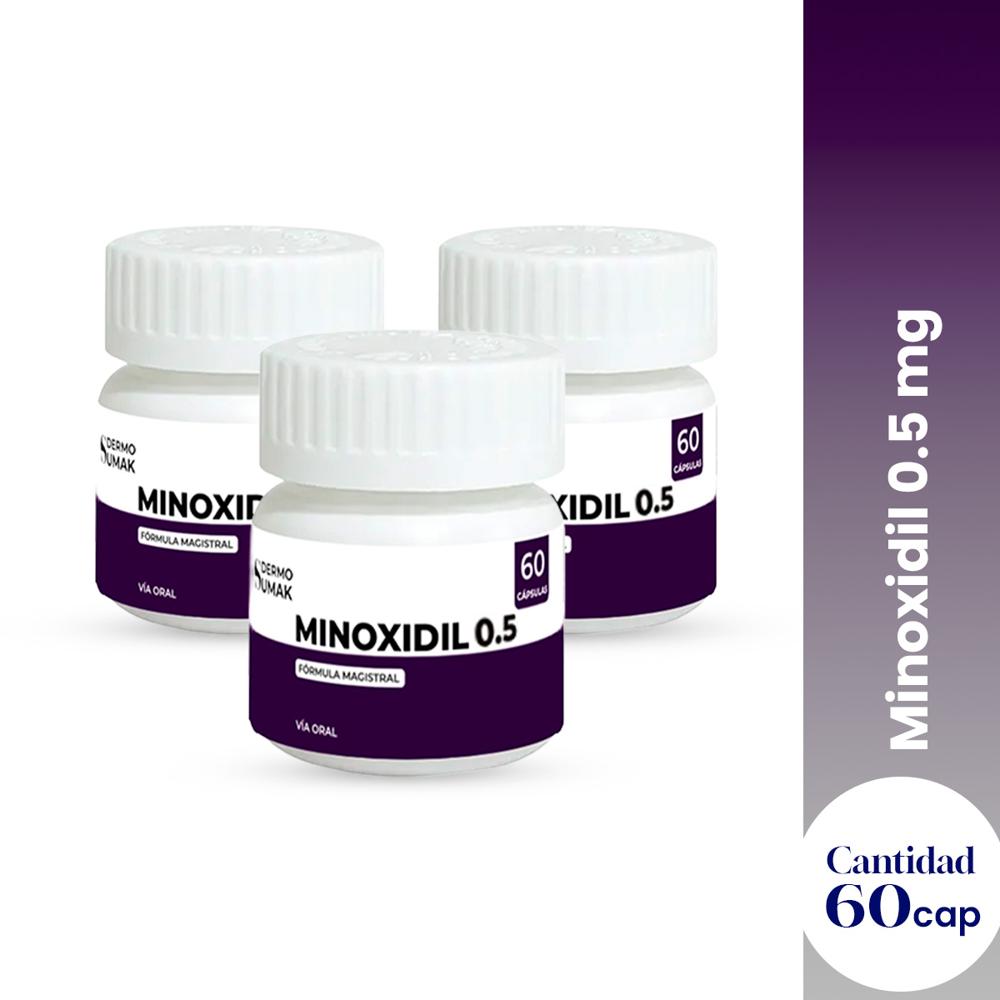 Minoxidil 0.5 Mg 60 Capsulas Dermo Sumak 3 Und