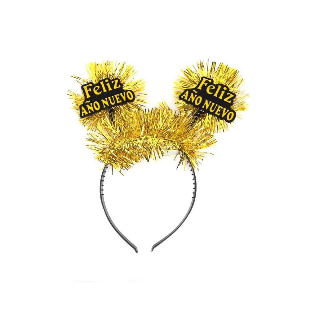 HAPPY NEW YEAR - Vincha decorativa año con luces modelo N5