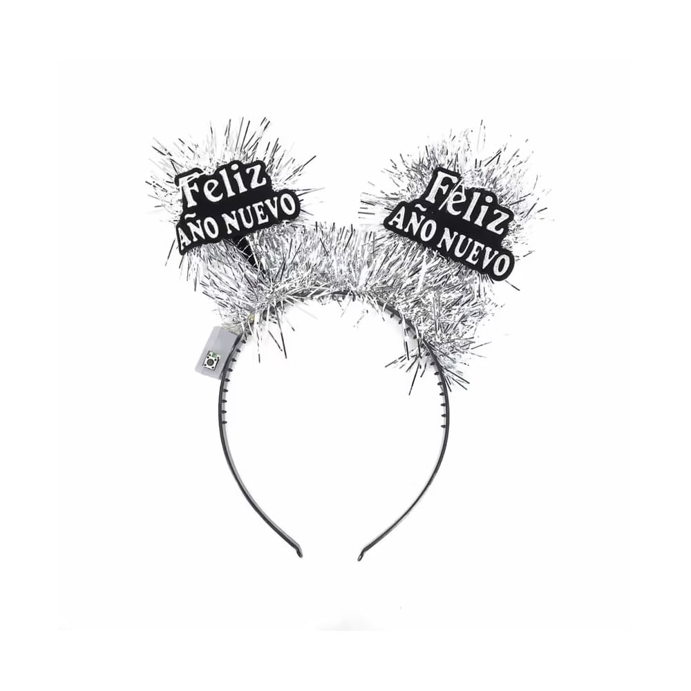 HAPPY NEW YEAR - Vincha decorativa año con luces modelo N4