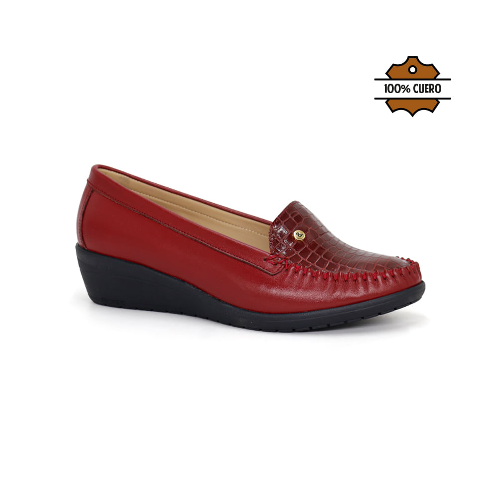 Mocasines Casuales Mujer Par&ss KA25Q4-MEGAN VINO 37