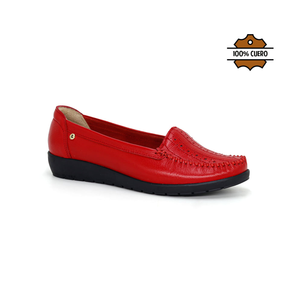 Mocasines Casuales Mujer Par&ss KA25-GOLDIE ROJO 39