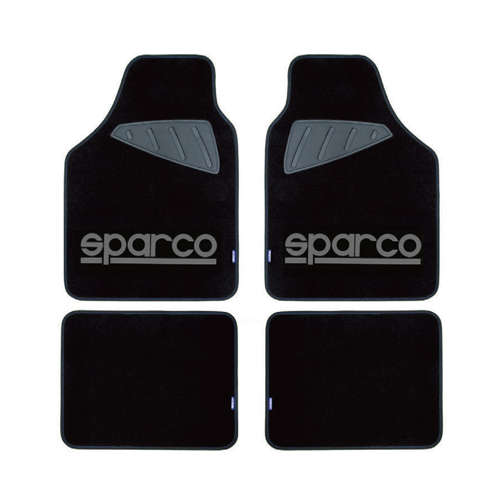 Piso Sparco Alfombra Jebe 4 pcs Sc1902A