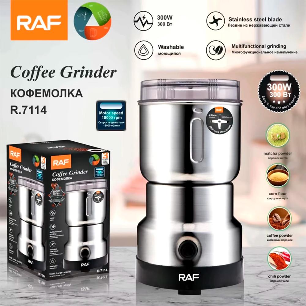 Raf R.7114 Molinillo Eléctrico De Café Y Granos 4 Aspas 300w